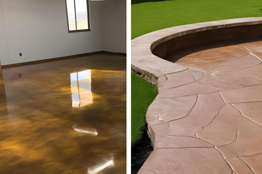 What’s the Difference Between Stamped and Stained Concrete?