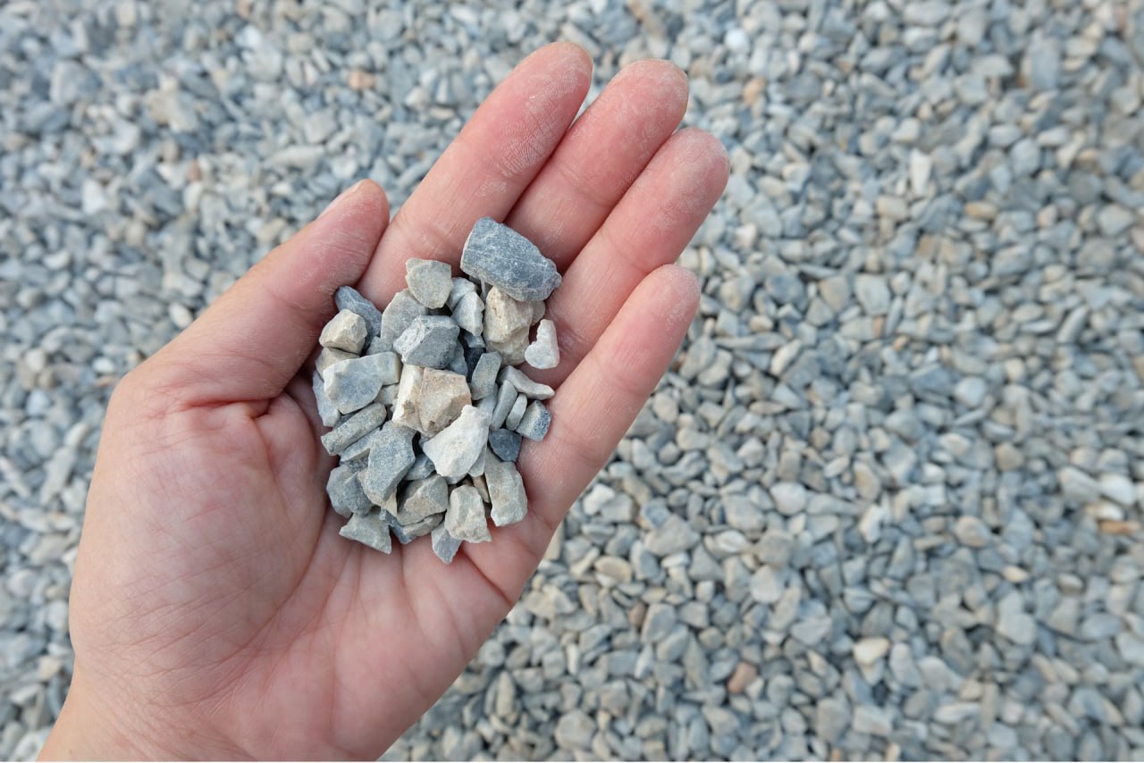 gravel concrete