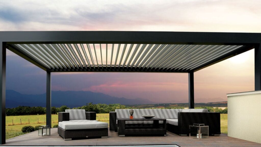 louvered patio roof