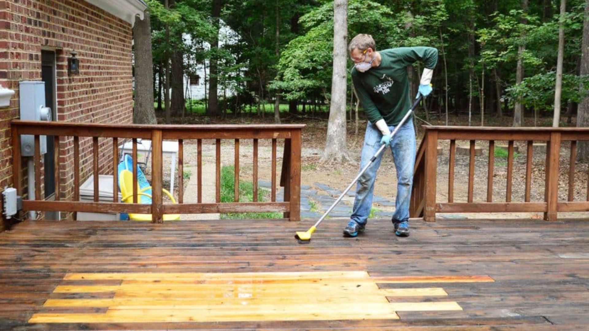 strip stain from deck