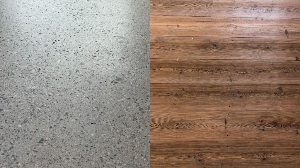 polished concrete vs timber floors cost