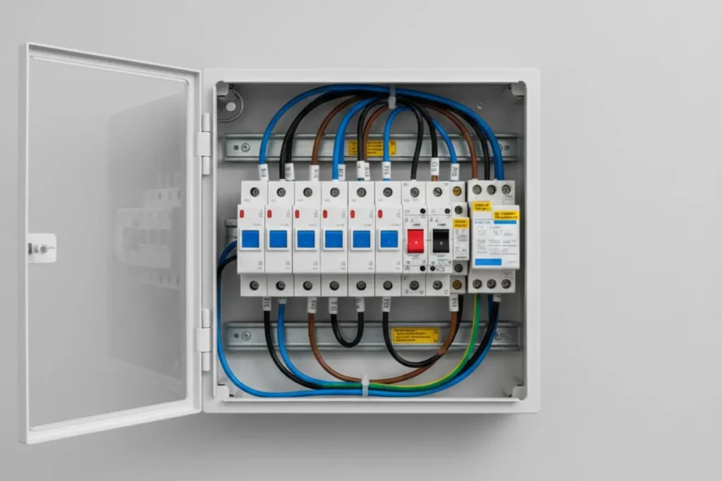 Safety switch and RCD components installed alongside Switchboard Upgrades in New Zealand.