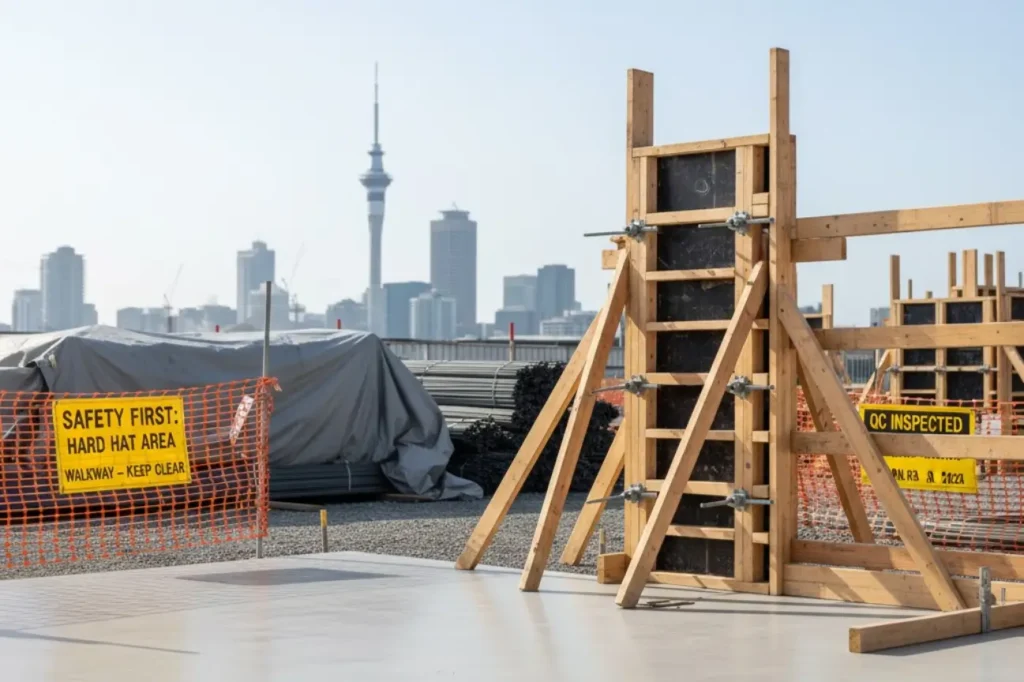 Construction Management quality and safety oversight ensuring compliant site practices in New Zealand.