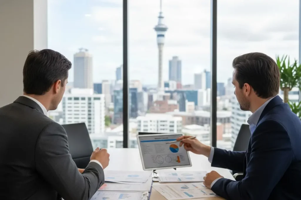 Project Management advisory discussion focused on feasibility analysis in New Zealand office setting.