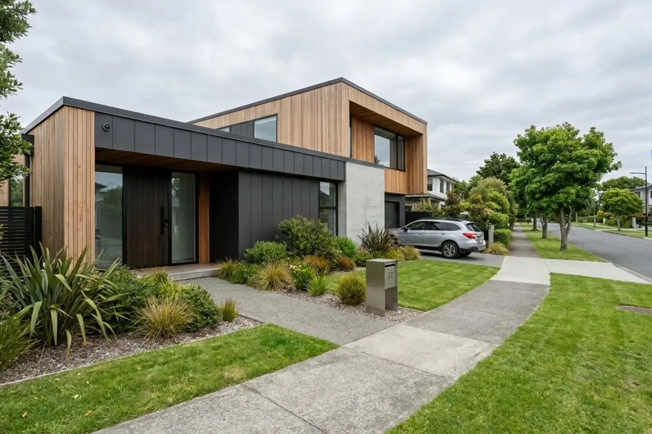 Modern residential property secured with CCTV Security Installation services in New Zealand.