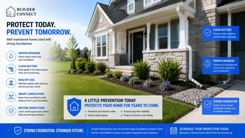 Preventive maintenance methods for protecting a house foundation