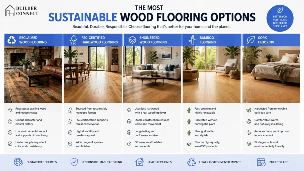 Comparison of the most sustainable wood flooring options for environmentally conscious homeowners
